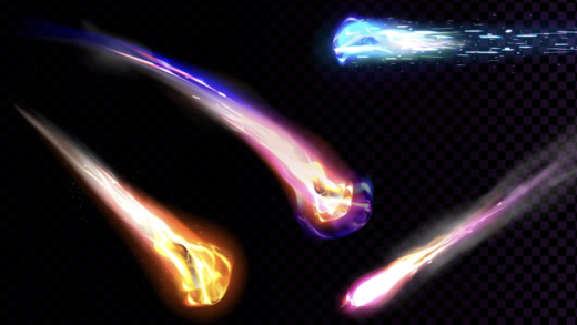 Ilustrasi Meteor (Freepik)
