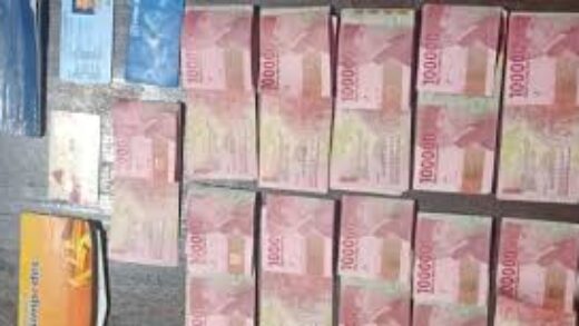 Barang Bukti Uang Palsu (Istimewa)