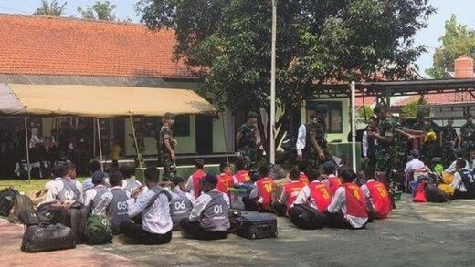 Siswa Nakal di Barak Militer Jawa Barat. (Foto: Istimewa)