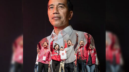 Presiden RI Ketujuh Joko Widodo (Jokowi) bersama PSI. (Foto: Istimewa)
