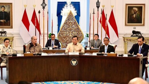Kehadiran Ray Dalio yang juga sahabat dari Presiden Prabowo Subianto di Istana Negara. (Foto: Setkab RI)