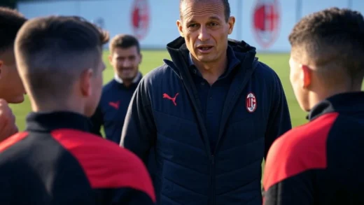 AC Milan Memperbarui Staf Pelatih dengan Allegri