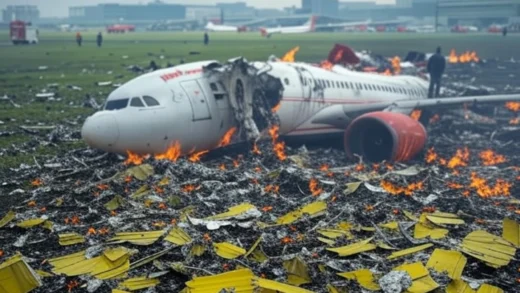 Pesawat Air India Jatuh di Dekat Bandara Internasional Ahmedabad