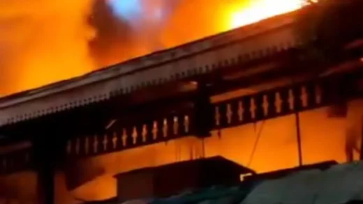 Kebakaran Hebat Melanda Pasar Taman Puring Jakarta, Ratusan Kios Terbakar