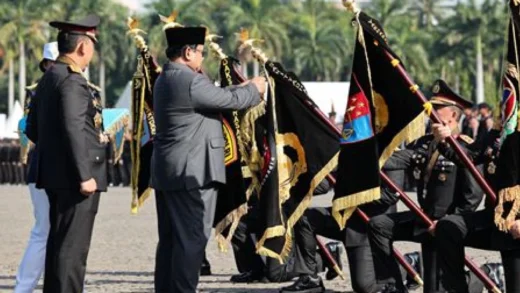 Presiden Prabowo Serukan Polisi Profesional di Hari Bhayangkara ke-79