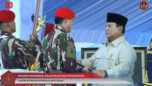 Prabowo Subianto Resmikan Enam Grup Kopassus dan Panglima Kodam Baru