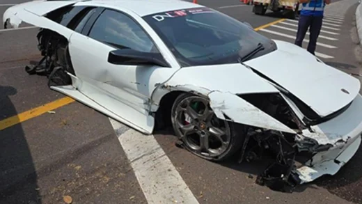 Kecelakaan Supercar Lamborghini di Tol Kunciran, Tidak Ada Korban Jiwa